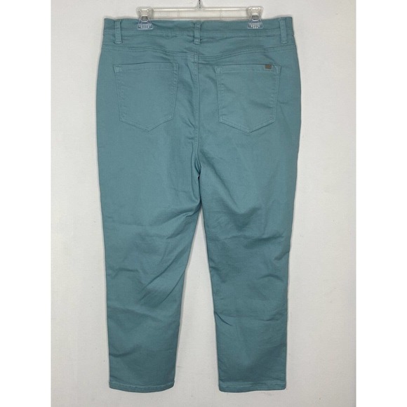 NWT - DG2, Diane Gilman Qvc Robin Egg Blue Skinny Stretch Jeans Sz 16 Tall - Picture 3 of 4